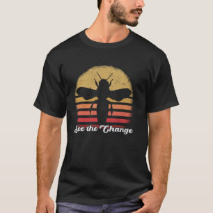 Camiseta Bee the Change Motivational Bee Art