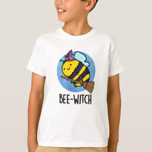 Camiseta Bee-witch Engraçado Bee Pun