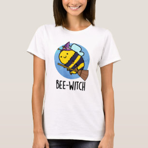Camiseta Bee-witch Engraçado Bee Pun