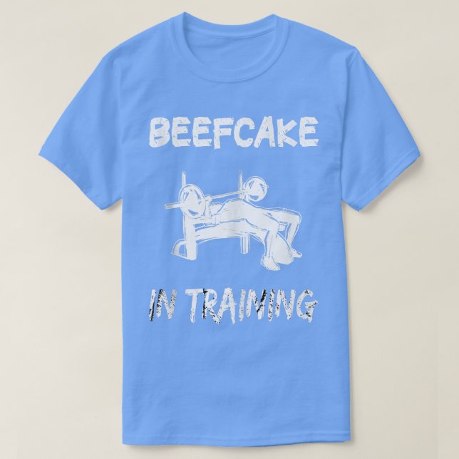 Camiseta Beefcake em treinamento de ginástica musculatura e (Frente do Design)