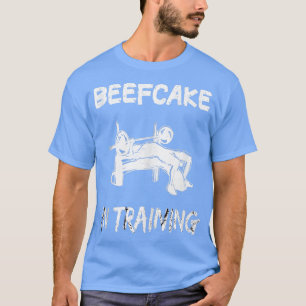 Camiseta Beefcake em treinamento de ginástica musculatura e