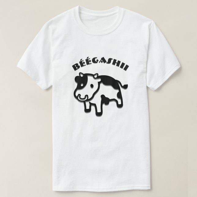 Camiseta Béégashii - vaca no navajo (Frente do Design)