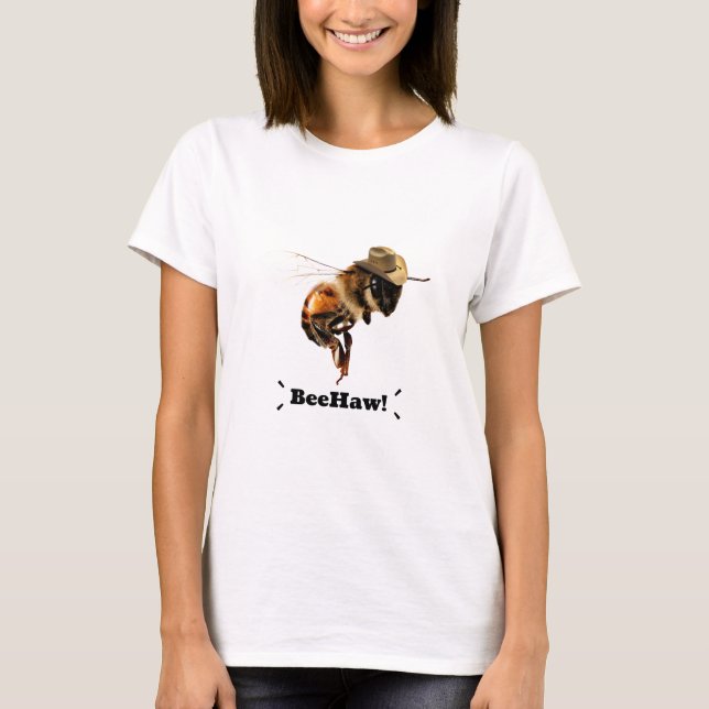 Camiseta Beehaw Engraçado Bee (Frente)