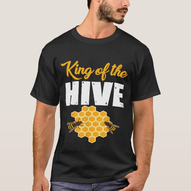 Camiseta Beehive King Excelente Beekeeper Honey Bee (Frente)
