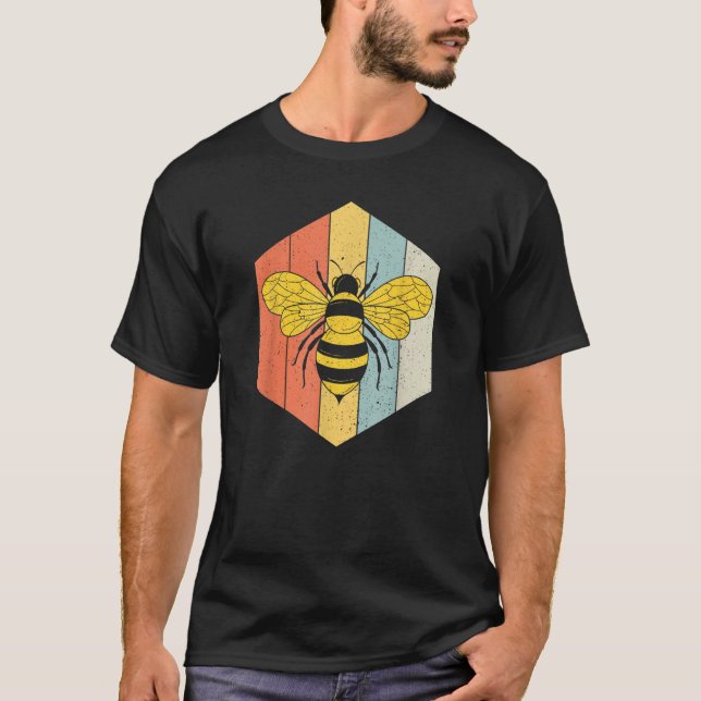 Camiseta Beekeeper Beekeeping Bumblebee Vintage Retro Bees (Frente)