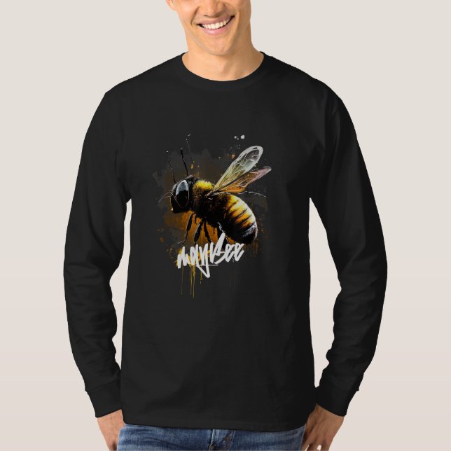 Camiseta Beekeeper Beekeeping Honey Apiarist Honeycomb Bee  (Frente)
