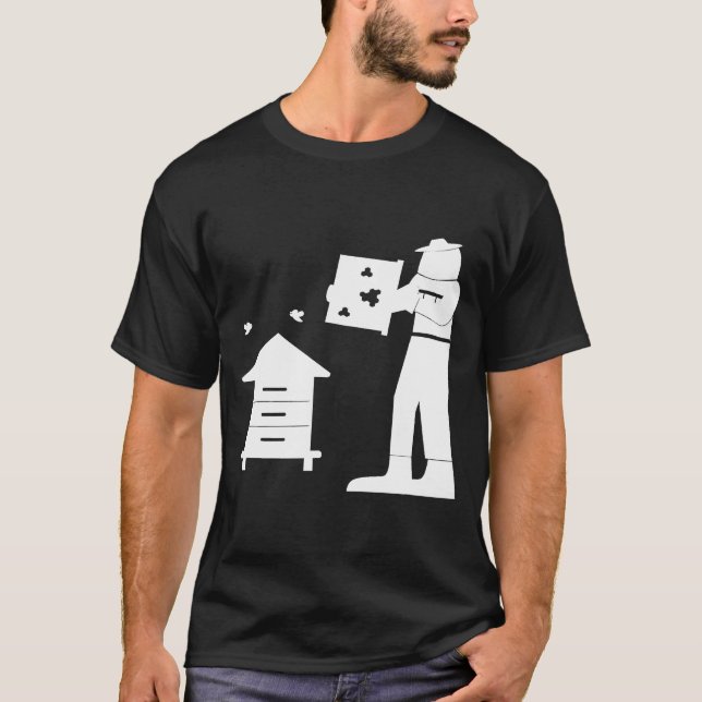 Camiseta Beekeeper Beekeeping Suit Bee  Bee Farmer Bee Keep (Frente)