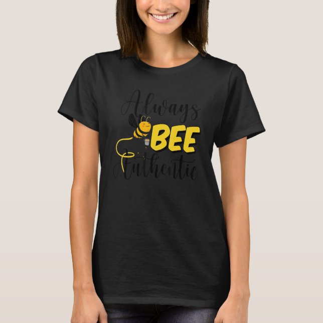 Camiseta Beekeeper Sempre Bee Local Bee Mel Autêntico (Frente)