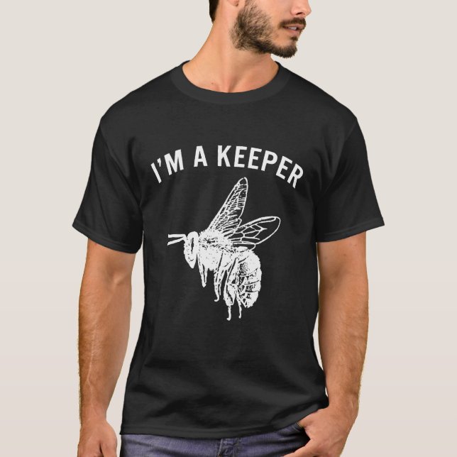 Camiseta Beekeeper Sou Um Guardião De Abelhas De Mel (Frente)