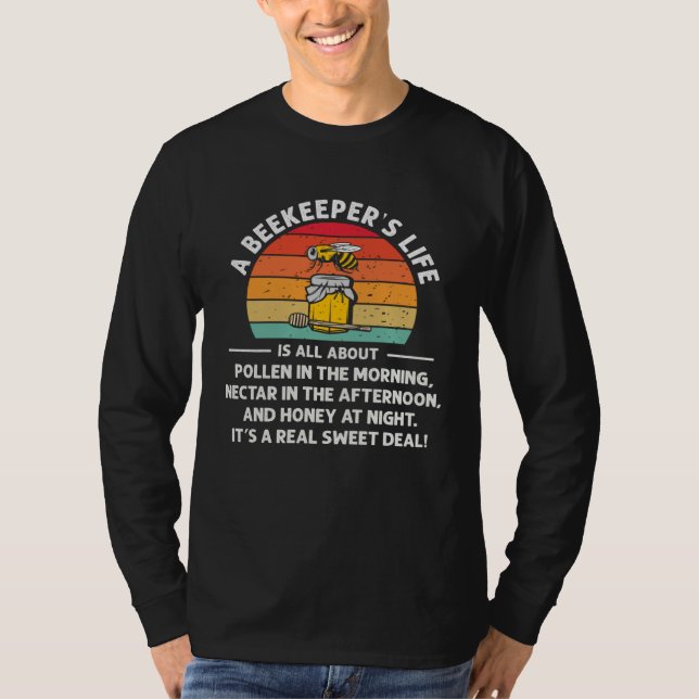 Camiseta Beekeeping Beekeepers Life Is All About Honey Bee (Frente)