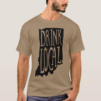 Camiseta Beer Artesanato Contorno Local de Indiana State