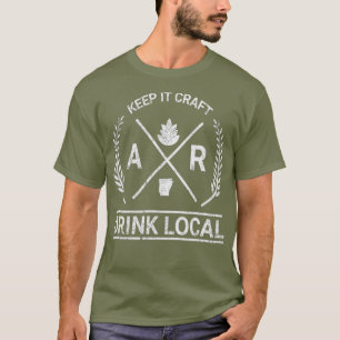 Camiseta Beer Artesanato De Vintage Local Arkansas Breer