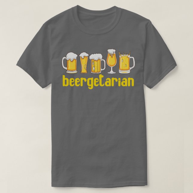 Camiseta Beer Artesanato Funny Beergetarian (Frente do Design)