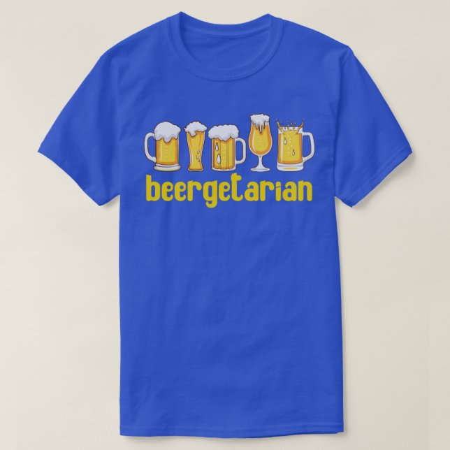 Camiseta Beer Artesanato Funny Beergetarian (Frente do Design)