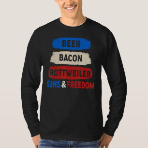 Camiseta Beer Bacon Rottweiler Liberdade 4º