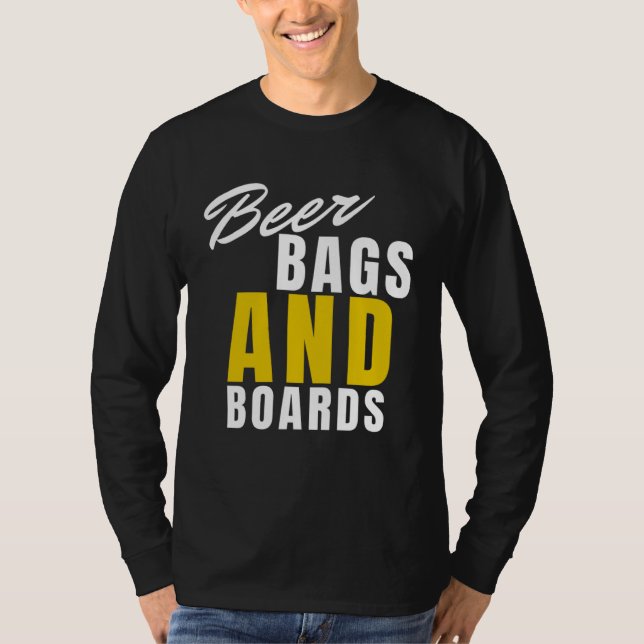 Camiseta Beer Bags And Boards   Cornhole  2 (Frente)