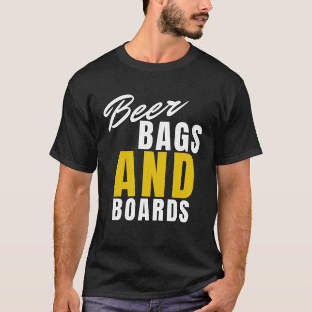 Camiseta Beer Bags And Boards   Cornhole  2 (Frente)