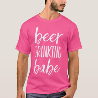 Camiseta Beer Bebendo Babe - Roupa de fogueira divertida