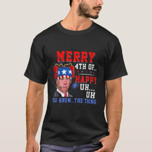 Camiseta Beer Bebendo Biden Confusa Feliz 4 De Vocês Sabem