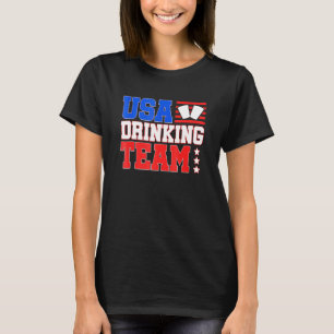 Camiseta Beer Bebendo Da Equipe De Bebendos Dos Eua