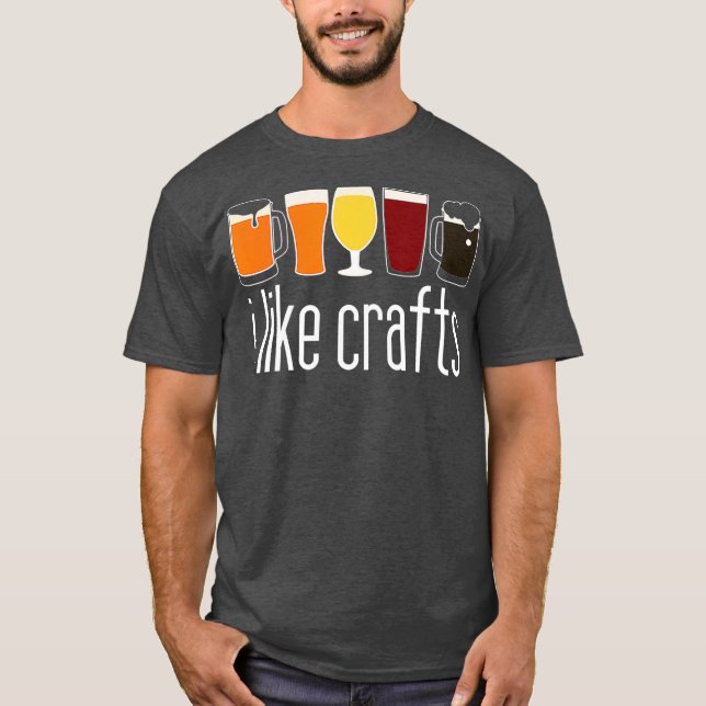 Camiseta Beer Beer Artesanato Engraçado - Noite Artesanato (Frente)