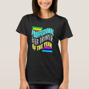 Camiseta Beer Beer Profissional Do Ano Cotrabalho Engraçado