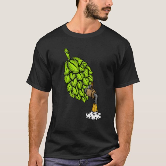 Camiseta Beer Beer Saltos De Bebidas Alcoólicas Com Bebendo (Frente)