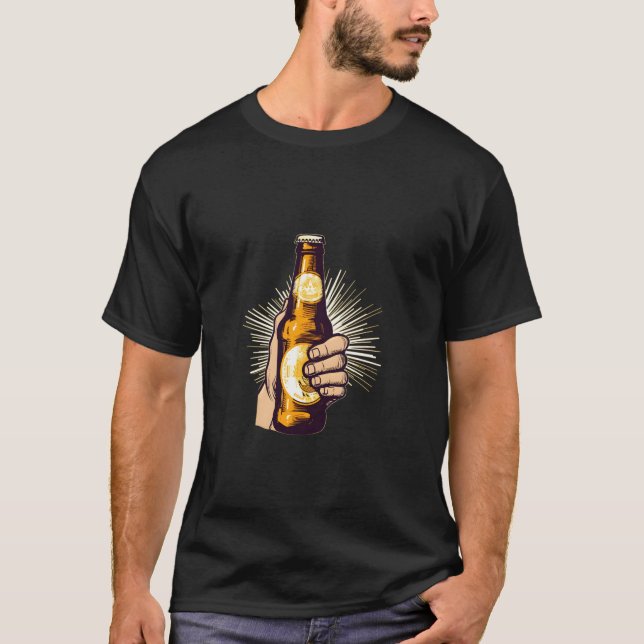 Camiseta Beer Bottle Craft Ipa Beer Drinking Drinker (Frente)