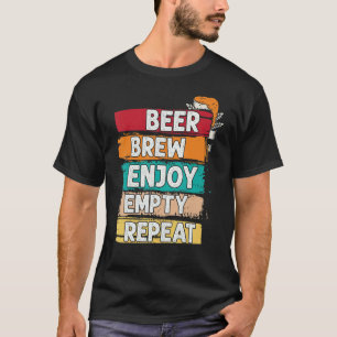 Camiseta Beer Brew Aproveite a repetição vazia