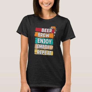 Camiseta Beer Brew Enjoy Empty Repeat