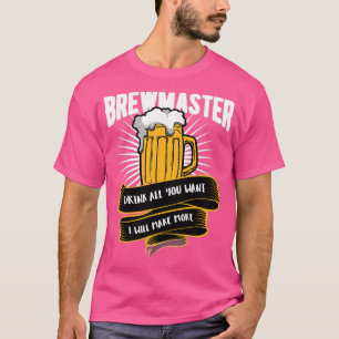 Camiseta Beer Brewmaster Beba o que quiser.