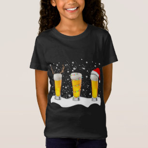 Camiseta Beer Christmas Mug Papais noeis Reindeer Xmas