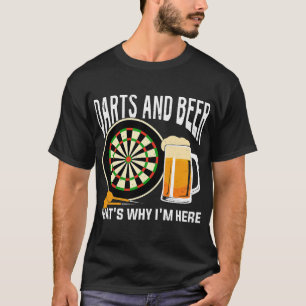 Camiseta Beer Darts E Beer Por Isso Estou Aqui
