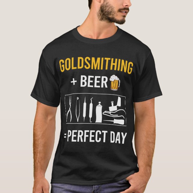 Camiseta Beer Day Goldsmithing Goldsmith (Frente)