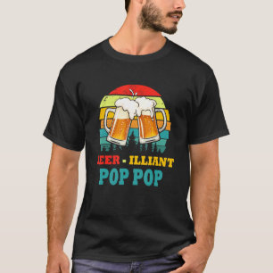 Camiseta Beer Dia de os pais Illiant Da Tampa Do Pop