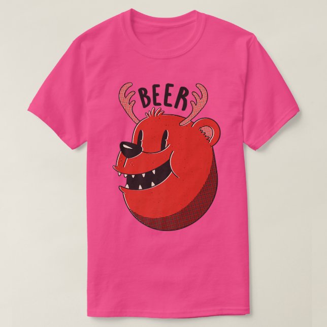 Camiseta Beer Drink fun Bear Premium  (Frente do Design)