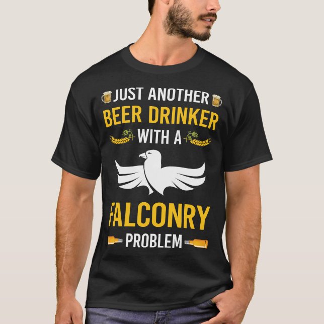Camiseta Beer Drinker Falconry Falconer (Frente)