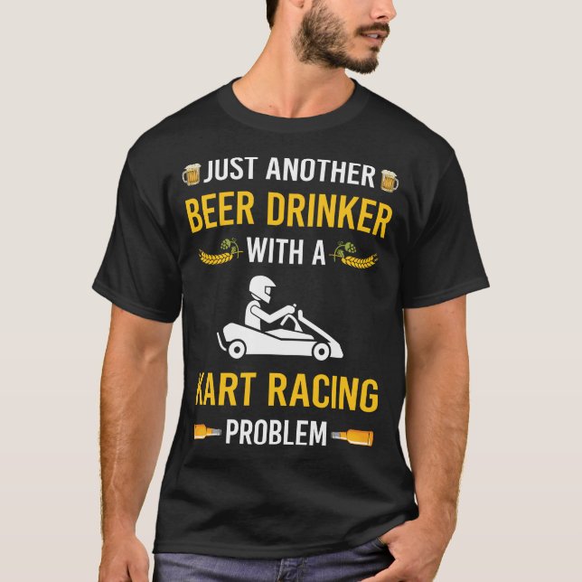 Camiseta Beer Drinker Kart Racing Karts (Frente)
