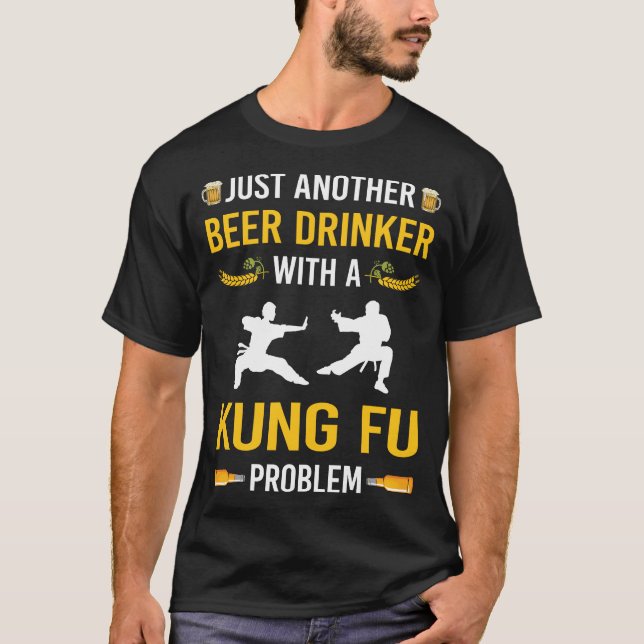 Camiseta Beer Drinker Kung Fu (Frente)