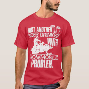 Camiseta Beer Drinker Snowmibiling Snowmobile Etreme Winter