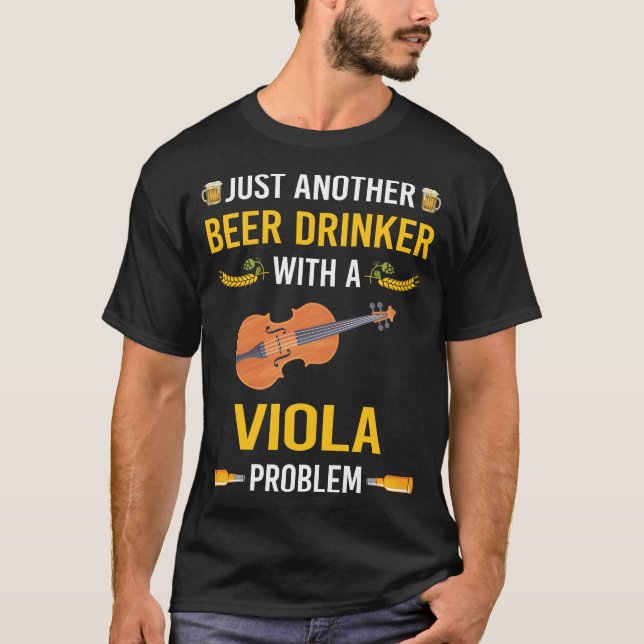 Camiseta Beer Drinker Viola Violista (Frente)