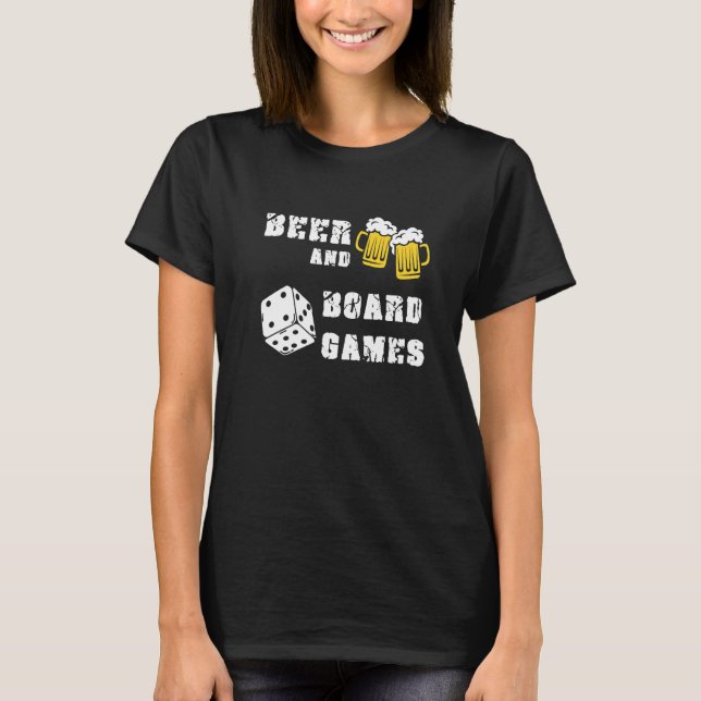 Camiseta Beer E Conselho Games Para Jogadores Nerd Geek Par (Frente)