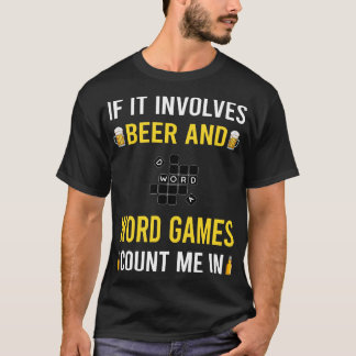 Camiseta Beer E Jogos Word