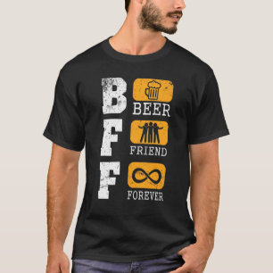 Camiseta Beer Friend Forever Happy Beer Day Drinker Bebado 