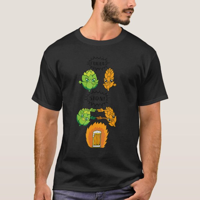 Camiseta Beer Fusion Saltos e Malt Fusion Men's Beer Drin (Frente)