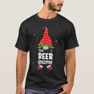 Camiseta Beer Gnome Matching Family Group Festa de Natal P