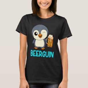 Camiseta Beer Guin Beer Penguin Men Beer Day Party S