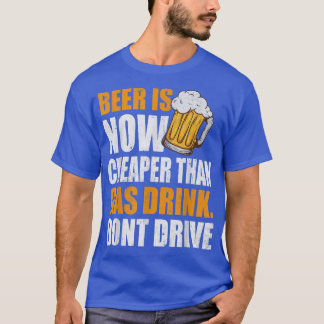 Camiseta Beer Is Now, Funny Gas Prices, Gas Can, Beer T-Shi