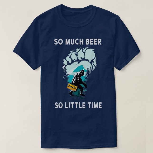 Camiseta Beer Lover Bigfoot Beer Beer Engraçado Sasquatch E (Frente do Design)