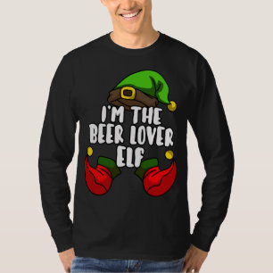 Camiseta Beer Lover Elf Matando Festa De Natal Da Família P